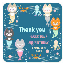 Födelsedagsfesten Klassisk rund fästmärkning.