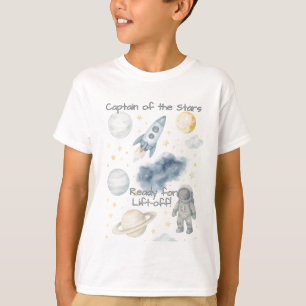 Födelsedagsfesten Kosmiutrymme   Rocket & Stars - T Shirt