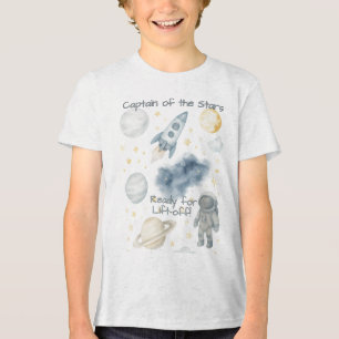 Födelsedagsfesten Kosmiutrymme   Rocket & Stars - T Shirt