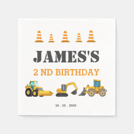 Födelsedagsfesten Lastbil Pappersservett