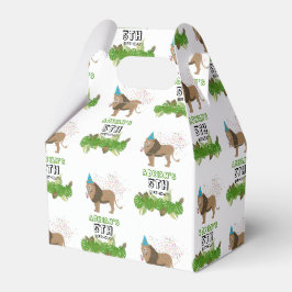 Födelsedagsfesten lejona jungle Partying Animals Presentaskar