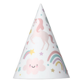 Födelsedagsfesten Magic Pastel Unicorn Rainbow