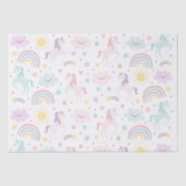 Födelsedagsfesten Magic Pastel Unicorn Rainbow
