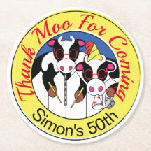 Födelsedagsfesten Moosician Funny Cow