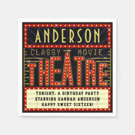 Födelsedagsfesten Movie Theater Marquee Cinema | N Pappersservett