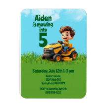 Födelsedagsfesten Mower i Gräsmatta