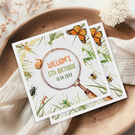 Födelsedagsfesten Natur Insekt Kryp Pappersservett