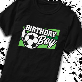 Födelsedagsfesten på barnfotboll t shirt