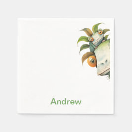 Födelsedagsfesten personlig Lizard Pappersservett