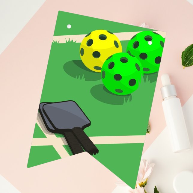 Födelsedagsfesten Pickleball Thated Sports Dinking Vimplar (Skapare uppladdad)