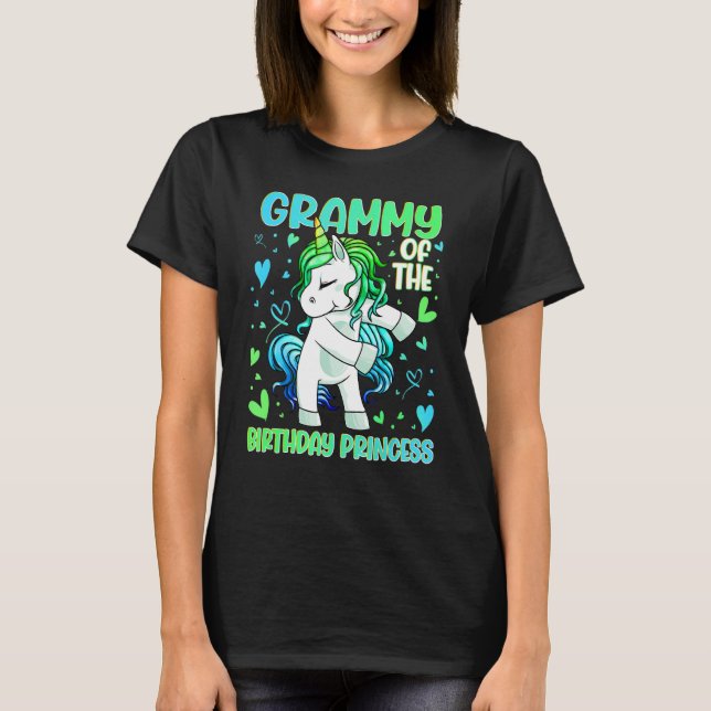 Födelsedagsfesten Princess Dabbing Unic T Shirt (Framsida)