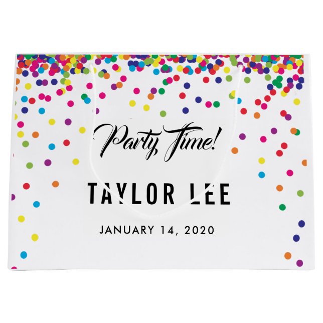 Födelsedagsfesten Rainbow konetti sprinkles (Framsidan)