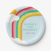 Födelsedagsfesten Rainbow, Sol och Clouds Barn