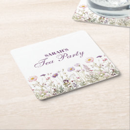 Födelsedagsfesten ReEmergency Garden Underlägg Papper Kvadrat