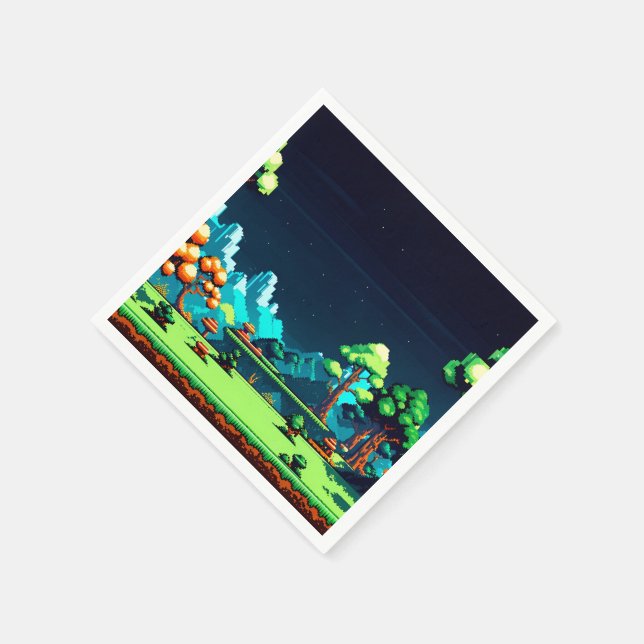 Födelsedagsfesten roligt Novelty Computer Game Pappersservett (Hörn)