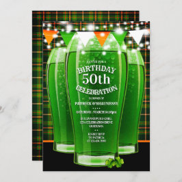 Födelsedagsfesten St. Patricks Day Milestone Inbjudningar