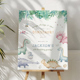 Födelsedagsfesten Stomp, Chomp och Roar Dinosaur B Poster