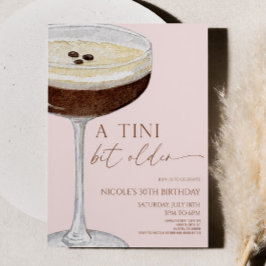 Födelsedagsfesten Tini Bit Older Expresso Martini Inbjudningar
