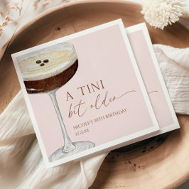 Födelsedagsfesten Tini Bit Older Expresso Martini Pappersservett