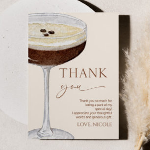 Födelsedagsfesten Tini Bit Older Expresso Martini Tack Kort