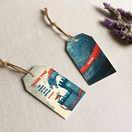 Födelsedagsfesten utan blommor Knight och Dragon Presentetikett