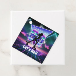 Födelsedagsfesten Vaporwave Roller Skate Gåvor Etiketter