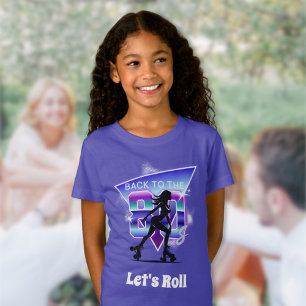 Födelsedagsfesten Vaporwave Roller Skate T Shirt