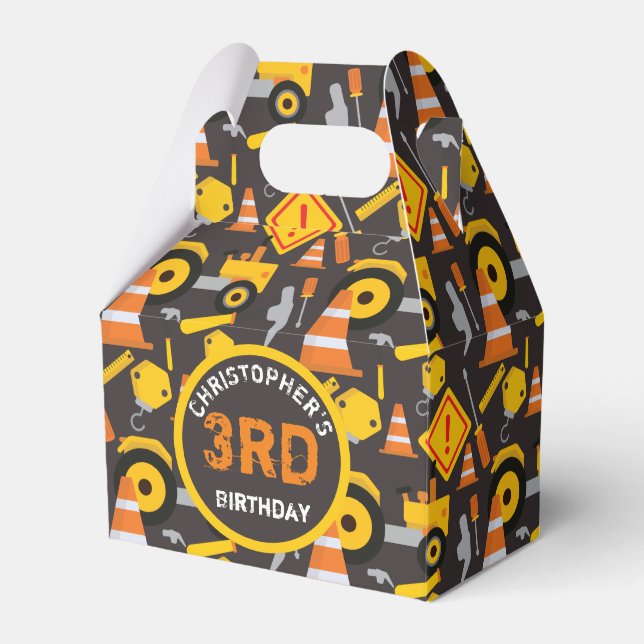 Födelsedagsfestens ålder presentaskar (Framsidan Sidan)