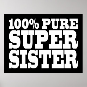 Födelsedagsfester för systrar 100 % ren Toppen Poster