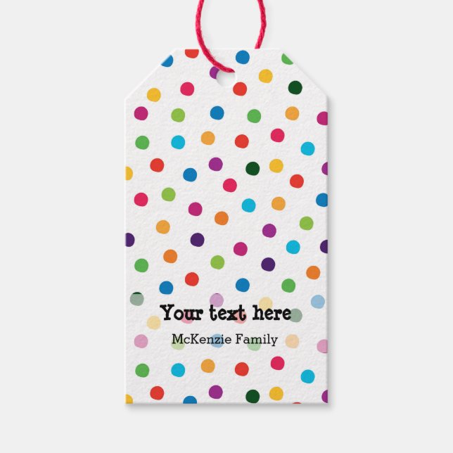 Födelsedagsfester Presentetikett (Framsidan)