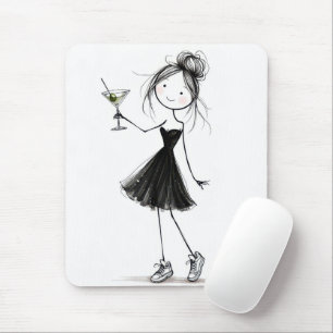 Födelsedagsfigur tjej med Martini Musmatta