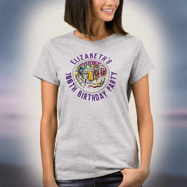 Födelsedagsfirande 100-årsjubileum T-shirt