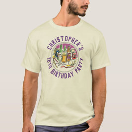 Födelsedagsfirande 18-års T-shirt