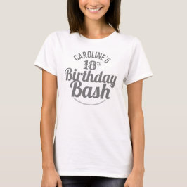 Födelsedagsfirande 18-års T-shirt