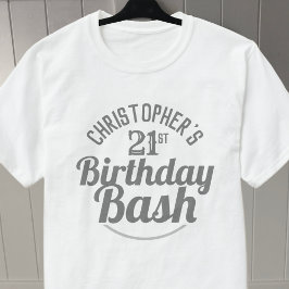 Födelsedagsfirande 21-års T-shirt