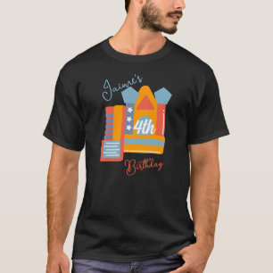 Födelsedagsfirande Färgglada Uppblåsbara Studsmatt T Shirt
