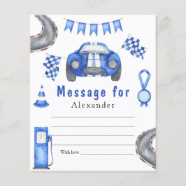 Födelsedagsfirande för racerbil - tidskapselmeddel