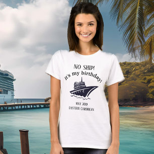 Födelsedagsfirande Ingen båtresan Semester T Shirt