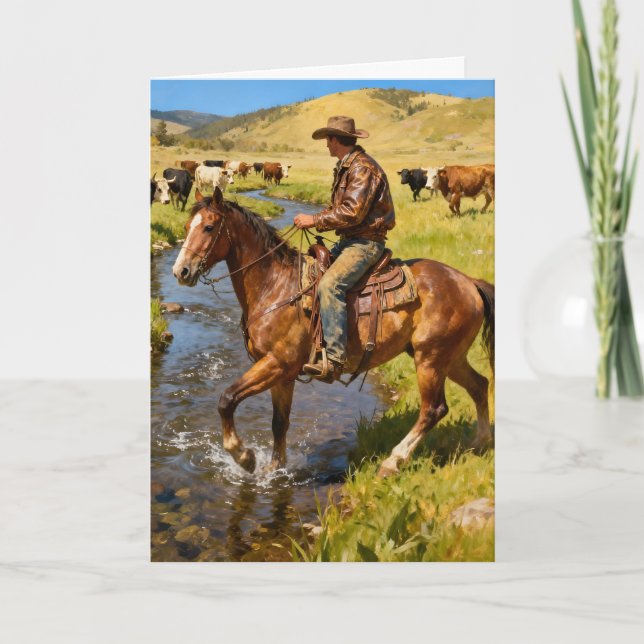 Födelsedagsfirande med Roundup Kort (Framsida)