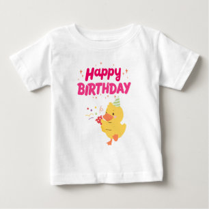 FÖDELSEDAGSfirande Söt Kawaii Kyckling Baby Chick T Shirt