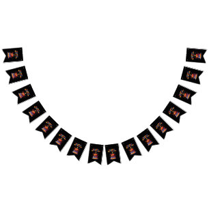 Födelsedagsfirande Tematiska Tillbehör Girlang Ban Vimplar