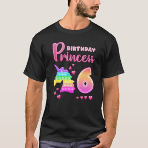 Födelsedagsflicka, 6 år gammal encornspop, Fidget T Shirt