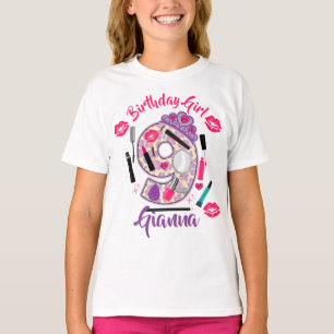 Födelsedagsflicka 9 Spa upp T Shirt