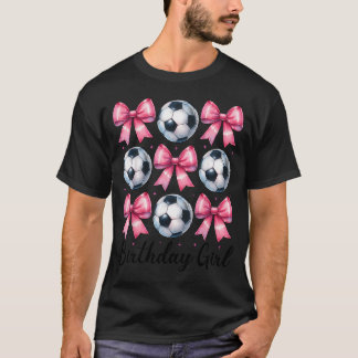 Födelsedagsflicka Fotbollsflicka Fotbollsmamma Mam T Shirt