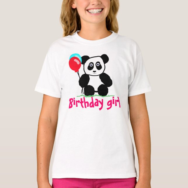 Födelsedagsflicka T-shirt (Framsida)