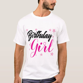 Födelsedagsflicka t-shirt