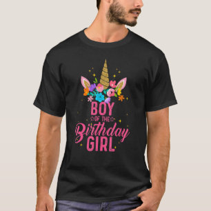 Födelsedagsflickan Unicorn Girl Party T Shirt