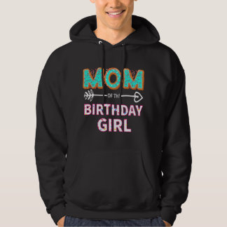 Födelsedagsflickans mamma Familj Donut-fest Födels Hoodie