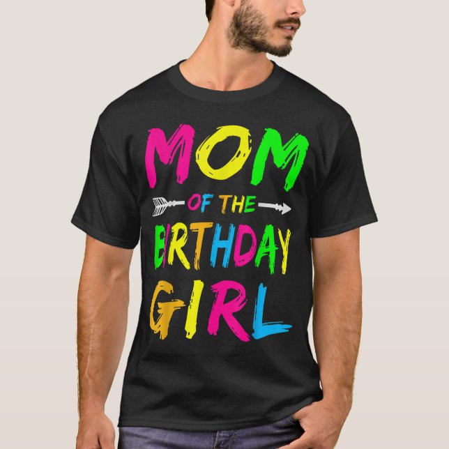 Födelsedagsflickans mamma t shirt (Framsida)