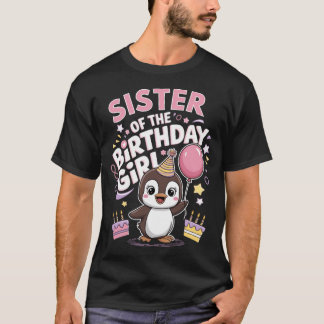 Födelsedagsflickans syster Pesto Baby Pingvin T Shirt